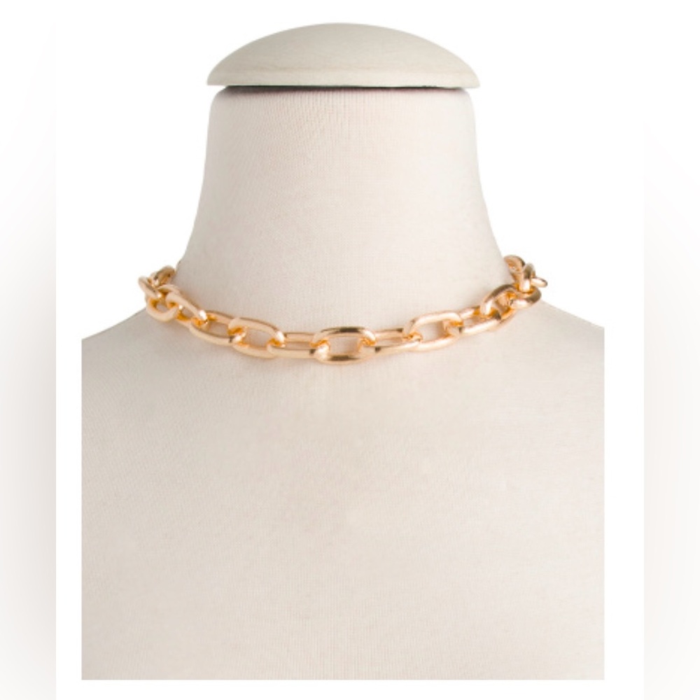 Allsaints Textured Chain Link Toggle Necklace - image 2